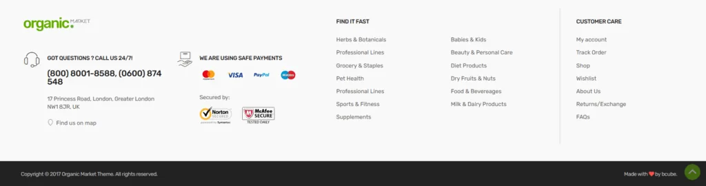 Enlaces internos footer