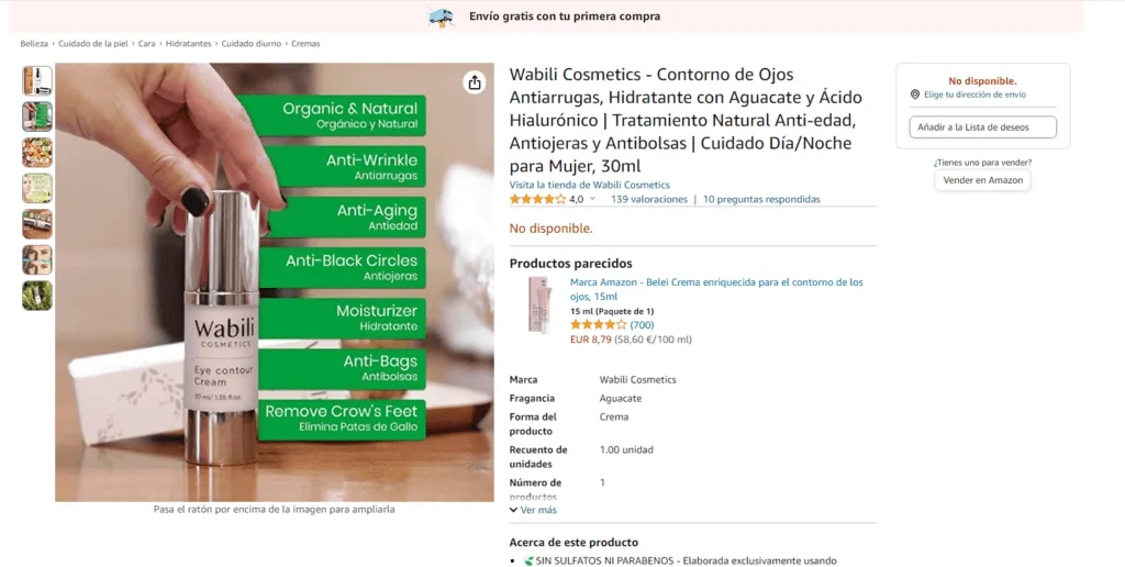 subir imagen secundaria amazon