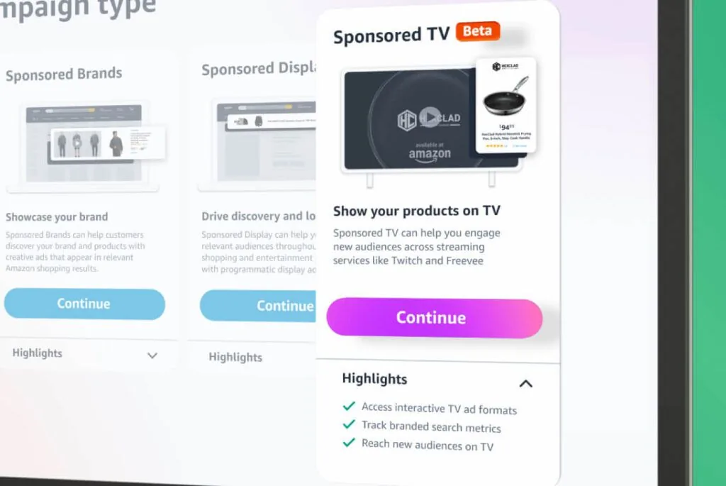 Sponsored TV