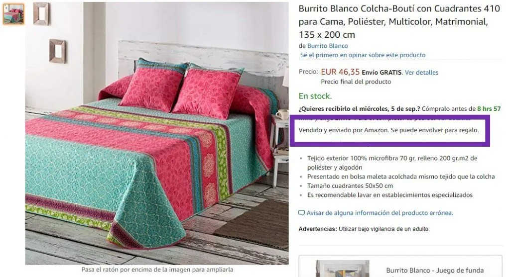 Vendido por Amazon