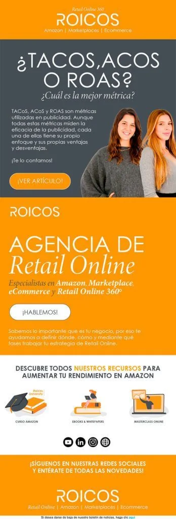 Newsletter Métricas Amazon