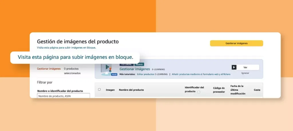 Subir imágenes Amazon